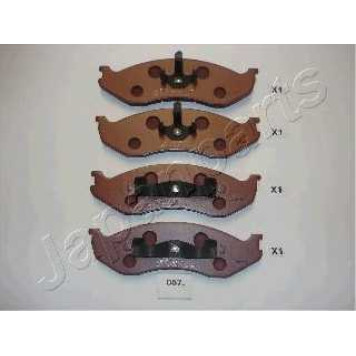 Колодки тормозные дисковые передний для JEEP CHEROKEE(XJ), GRAND CHEROKEE(ZJ), WRANGLER(SJ#,TJ,YJ) / KIA CARNIVAL(GQ,UP), JOICE <b>JAPANPARTS PA-057AF</b>