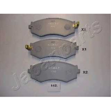 Колодки тормозные дисковые передний для NISSAN 200 SX(S13), PRAIRIE(M11), PRIMERA(W10) <b>JAPANPARTS PA-142AF</b>