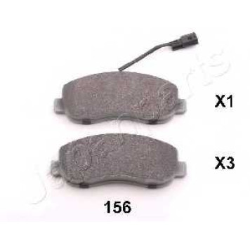 Колодки тормозные дисковые передний для NISSAN NV400 / OPEL MOVANO / RENAULT MASTER(EV,FV,HV,UV) <b>JAPANPARTS PA-156AF</b>
