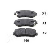 Колодки тормозные дисковые передний для NISSAN QASHQAI(J11,J11#) <b>JAPANPARTS PA-160AF</b>