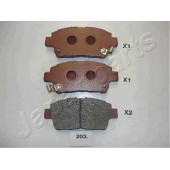Колодки тормозные дисковые передний для TOYOTA CELICA, COROLLA, MR, PRIUS, YARIS <b>JAPANPARTS PA-203AF</b>