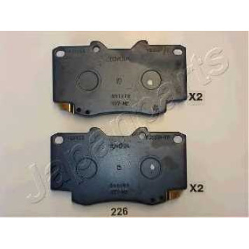 Колодки тормозные дисковые передний для TOYOTA HILUX(GGN#,KUN#,LAN#,TGN#) <b>JAPANPARTS PA-226AF</b>