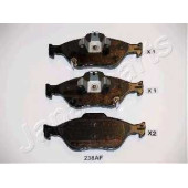 Колодки тормозные дисковые передний для TOYOTA YARIS(KSP13#, KSP9#, NCP13#, NCP9#, NHP13#, NLP13#, NSP13#, NSP9#, SCP9#, ZSP9#) <b>JAPANPARTS PA-238AF</b>