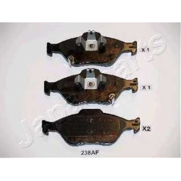 Колодки тормозные дисковые передний для TOYOTA YARIS(KSP13#, KSP9#, NCP13#, NCP9#, NHP13#, NLP13#, NSP13#, NSP9#, SCP9#, ZSP9#) <b>JAPANPARTS PA-238AF</b>