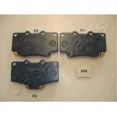 Колодки тормозные дисковые передний для TOYOTA 4 RUNNER, HILUX, LAND CRUISER <b>JAPANPARTS PA-254AF</b>