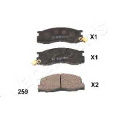 Колодки тормозные дисковые передний для TOYOTA PREVIA(TCR1#,TCR2#) <b>JAPANPARTS PA-259AF</b>