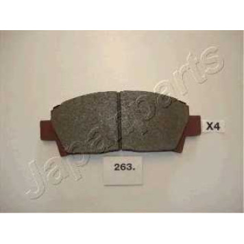 Колодки тормозные дисковые передний для TOYOTA AVENSIS(#T22#), CARINA E(#T19#), MR(SW2#) <b>JAPANPARTS PA-263AF</b>