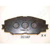 Колодки тормозные дисковые передний для SUBARU TREZIA / TOYOTA AURIS, COROLLA, RAV 4, URBAN CRUISER, VERSO S <b>JAPANPARTS PA-269AF</b>