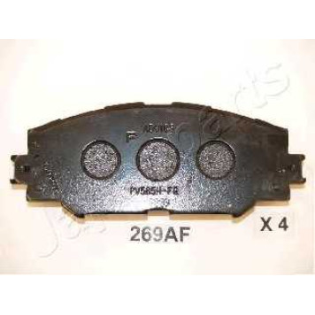 Колодки тормозные дисковые передний для SUBARU TREZIA / TOYOTA AURIS, COROLLA, RAV 4, URBAN CRUISER, VERSO S <b>JAPANPARTS PA-269AF</b>