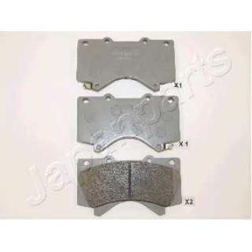 Колодки тормозные дисковые передний для TOYOTA LAND CRUISER 200(UZJ2#,VDJ2#) <b>JAPANPARTS PA-272AF</b>