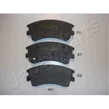 Колодки тормозные дисковые передний для MAZDA 6(GG,GY) <b>JAPANPARTS PA-307AF</b>