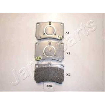 Колодки тормозные дисковые передний для MAZDA 323(BF,BW) <b>JAPANPARTS PA-326AF</b>
