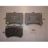 Колодки тормозные дисковые передний для KIA PRIDE(DA), RIO(DC,DC#) / MAZDA 121(DB), 323 P(BA), 323(BF,BG,BW), DEMIO(DW), FAMILIA(BA,BG) <b>JAPANPARTS PA-341AF</b>