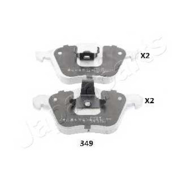 Колодки тормозные дисковые передний для MAZDA 3(BK) <b>JAPANPARTS PA-349AF</b>
