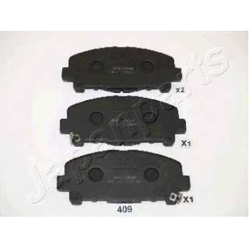 Колодки тормозные дисковые передний для HONDA ACCORD(CU) <b>JAPANPARTS PA-409AF</b>