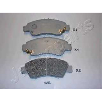 Колодки тормозные дисковые передний для HONDA CITY, CIVIC(EG,EH,EJ,EK,EM1,MA,MB), JAZZ(GD), LOGO(GA3) <b>JAPANPARTS PA-425AF</b>
