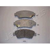 Колодки тормозные дисковые передний для HONDA CIVIC(EG, EH, EJ, EK, EM1, EM2, EP, ES, EU, EV, MA, MB), CRX(EG, EH) <b>JAPANPARTS PA-435AF</b>