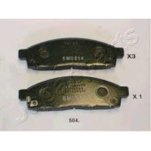 Колодки тормозные дисковые передн. JAPANPARTS PA-504AF