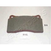 Колодки тормозные дисковые передний для MITSUBISHI LANCER(CJ-CP#) / SUBARU IMPREZA(GR) <b>JAPANPARTS PA-510AF</b>
