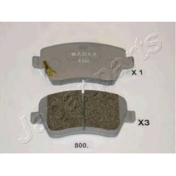 Колодки тормозные дисковые передний для NISSAN MICRA(K13), NOTE(E12) / OPEL AGILA(B) / SUZUKI SPLASH, SWIFT(EZ,MZ) <b>JAPANPARTS PA-800AF</b>