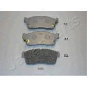 Колодки тормозные дисковые передний для DAIHATSU COPEN, CUORE, SIRION / NISSAN PIXO / SUBARU JUSTY / SUZUKI ALTO, CARRY, IGNIS <b>JAPANPARTS PA-809AF</b>