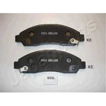 Колодки тормозные дисковые передний для ISUZU D-MAX(8DH) <b>JAPANPARTS PA-908AF</b>