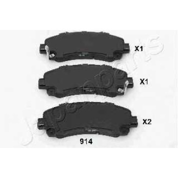 Колодки тормозные дисковые передний для ISUZU D-MAX(8DH,TFR,TFS) <b>JAPANPARTS PA-914AF</b>