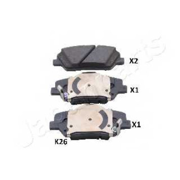 Колодки тормозные дисковые передний для HYUNDAI ELANTRA(MD,UD), i30 CW(FD,GD), i30(FD,GD) / KIA CARENS, CEED(JD), SORENTO(XM) <b>JAPANPARTS PA-K26AF</b>