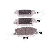 Колодки тормозные дисковые передний для KIA CEED(ED,JD), CEE`D(JD), OPTIMA, PRO CEE?D(JD) <b>JAPANPARTS PA-K27AF</b>