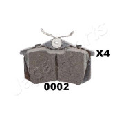 Колодки тормозные дисковый тормоз <b>JAPANPARTS PP-0002AF</b>