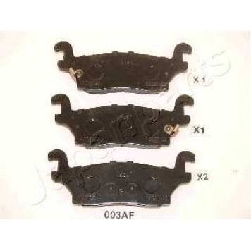 Колодки тормозные дисковые задний для HUMMER HUMMER H3 <b>JAPANPARTS PP-003AF</b>