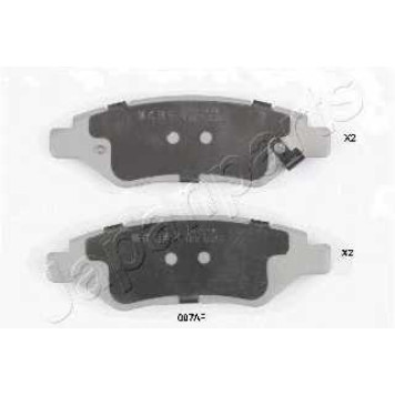Колодки тормозные дисковые задний <b>JAPANPARTS PP-007AF</b>
