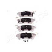 Колодки тормозные дисковые задний для NISSAN PATROL(Y62) <b>JAPANPARTS PP-104AF</b>