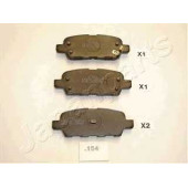 Колодки тормозные дисковые задний для INFINITI FX, G, M35, M45 / NISSAN ALTIMA, CUBE, ELGRAND, JUKE, LEAF, MURANO, PULSAR, QASHQAI, SERENA, TEANA, TIIDA, X-TRAIL / SUZUKI GRAND VITARA, LANDY <b>JAPANPARTS PP-154AF</b>