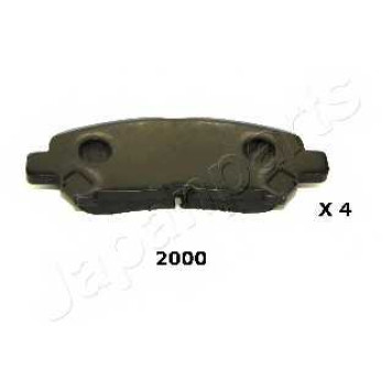 Колодки тормозные дисковые задний для TOYOTA KLUGER(#ASU4#,#GSU4#,#MHU4#) <b>JAPANPARTS PP-2000AF</b>