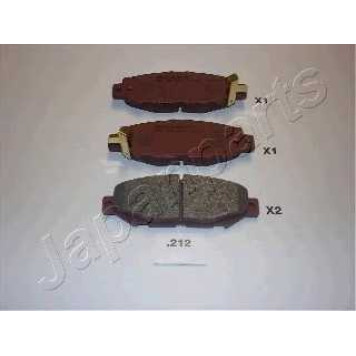 Колодки тормозные дисковые задний для LEXUS GS(JZS147), LS(UCF20) <b>JAPANPARTS PP-212AF</b>
