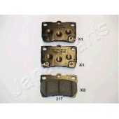 Колодки тормозные дисковые задний для LEXUS GS(GRS19#, GWS19#, URS19#, UZS19#), IS(ALE2#, GSE2#, USE2#) <b>JAPANPARTS PP-217AF</b>