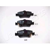 Колодки тормозные дисковые задний для TOYOTA AURIS(ADE15#, NDE15#, NRE15#, NZE18#, ZRE15#, ZRE18#, ZWE18#, ZZE15#) <b>JAPANPARTS PP-220AF</b>
