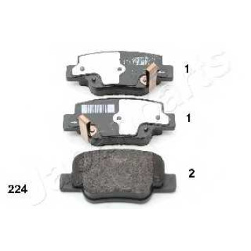 Колодки тормозные дисковые задний для TOYOTA VERSO(#AUR2#,#ZGR2#) <b>JAPANPARTS PP-224AF</b>