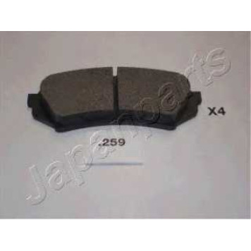 Колодки тормозные дисковые задний для TOYOTA CAMRY(#XV3#,ACV3#,MCV3#), LAND CRUISER 100(FZJ1#,UZJ1#) <b>JAPANPARTS PP-259AF</b>