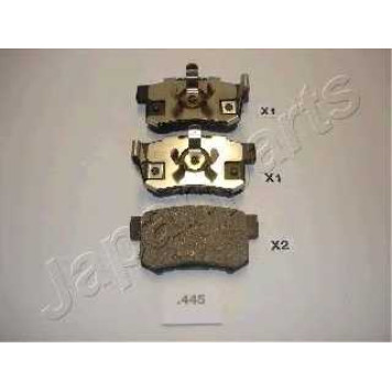 Колодки тормозные дисковые задний для HONDA ACCORD(CU), CR(RD#) <b>JAPANPARTS PP-445AF</b>