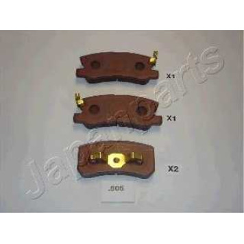 Колодки тормозные дисковые задний для CHRYSLER SEBRING / JEEP COMPASS / MITSUBISHI ASX, GRANDIS, LANCER, OUTLANDER, PAJERO <b>JAPANPARTS PP-505AF</b>