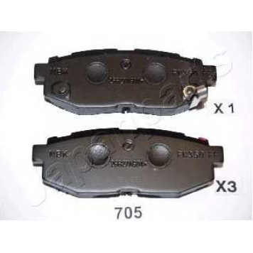 Колодки тормозные дисковые задний для SUBARU BRZ, TRIBECA(B9) / TOYOTA GT 86(ZN6#) <b>JAPANPARTS PP-705AF</b>