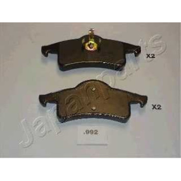 Колодки тормозные дисковые задний для JEEP CHEROKEE(XJ), GRAND CHEROKEE(WG,WH,WJ,WK) <b>JAPANPARTS PP-992AF</b>