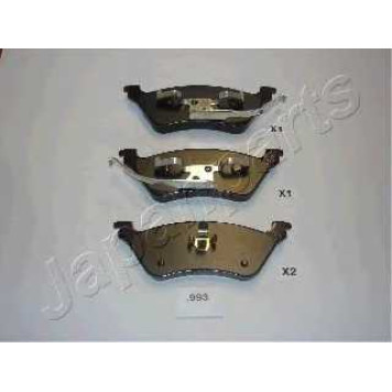 Колодки тормозные дисковые задний для CHRYSLER VOYAGER(GS,RG,RS) <b>JAPANPARTS PP-993AF</b>