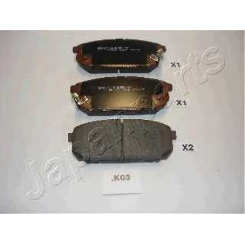 Колодки тормозные дисковые задний для KIA SORENTO(JC) <b>JAPANPARTS PP-K03AF</b>