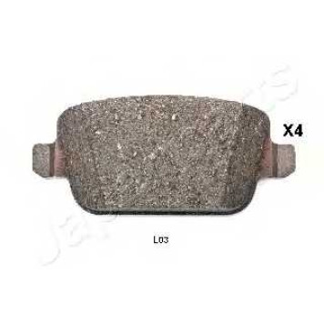 Колодки тормозные дисковые задний для LAND ROVER FREELANDER(FA#,LF#) <b>JAPANPARTS PP-L03AF</b>