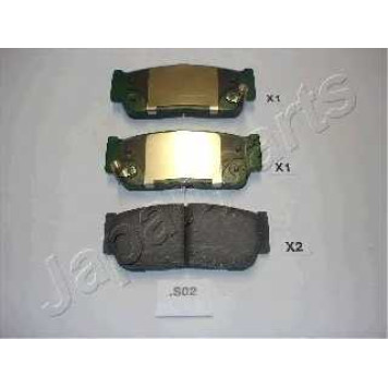 Колодки тормозные дисковые задний для SSANGYONG ACTYON, REXTON(GAB#), RODIUS <b>JAPANPARTS PP-S02AF</b>