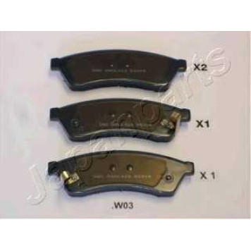Колодки тормозные дисковые задний для CHEVROLET EPICA(KL1#) <b>JAPANPARTS PP-W03AF</b>