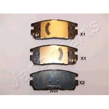 Колодки тормозные дисковые задний для CHEVROLET CAPTIVA(C100,C140) / OPEL ANTARA <b>JAPANPARTS PP-W04AF</b>